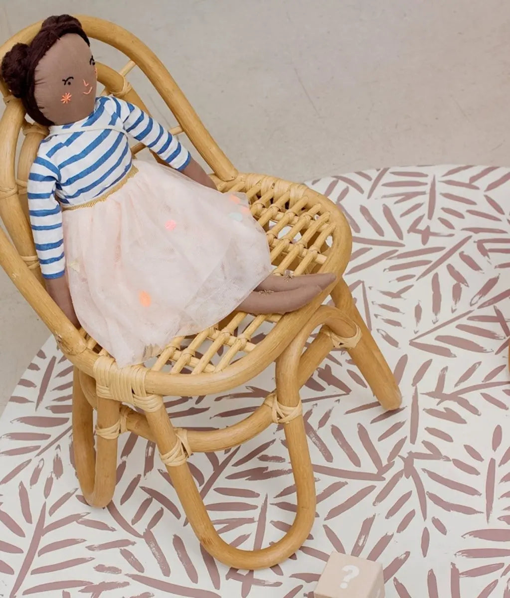 TODDLEKIND - Tapis Protège Sol Rond SPLAT MAT | Ocean Leaves - Sea Shell