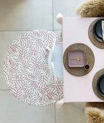 TODDLEKIND - Tapis Protège Sol Rond SPLAT MAT | Ocean Leaves - Sea Shell