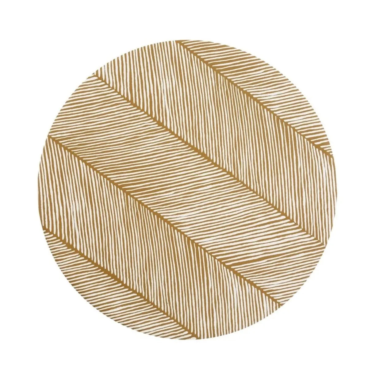 TODDLEKIND - Tapis Protège Sol Rond SPLAT MAT | Sandy Lines - Sand Castle