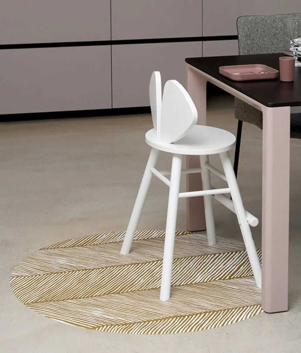 TODDLEKIND - Tapis Protège Sol Rond SPLAT MAT | Sandy Lines - Sand Castle