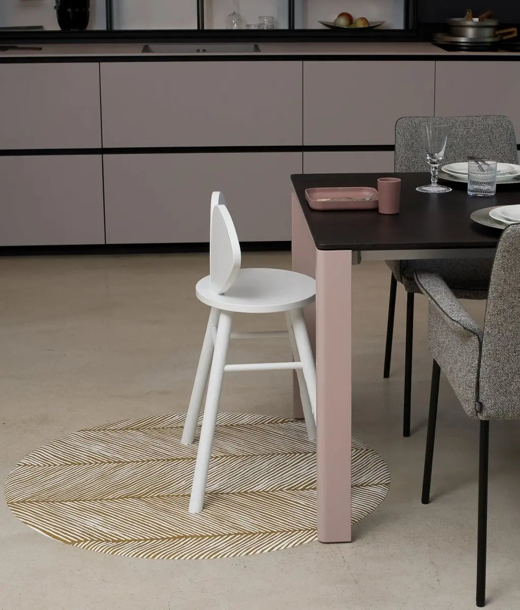 TODDLEKIND - Tapis Protège Sol Rond SPLAT MAT | Sandy Lines - Sand Castle