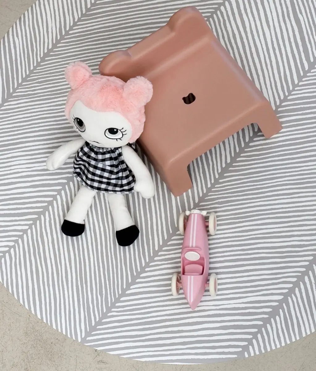 TODDLEKIND - Tapis Protège Sol Rond SPLAT MAT | Sandy Lines - Stone