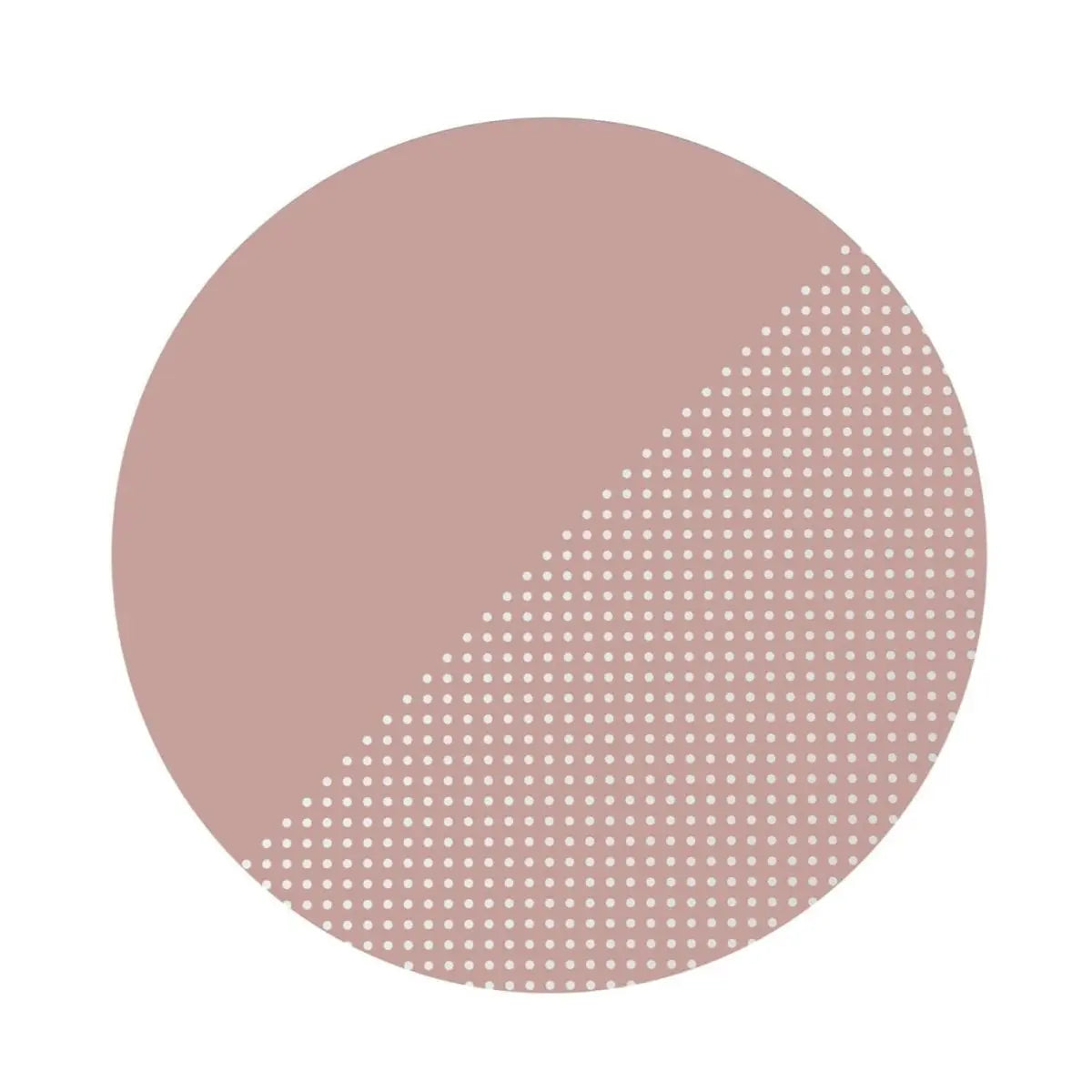 TODDLEKIND - Tapis Protège Sol Rond SPLAT MAT | Spotted - Dusky Rose