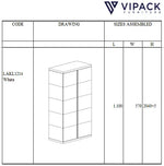 VIPACK - Armoire 2 Portes LARA