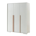 VIPACK - Armoire 3 Portes LONDON Blanc