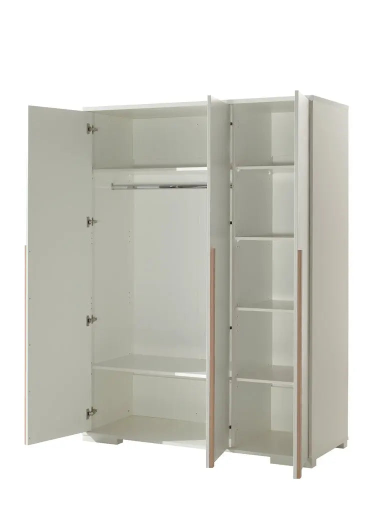 VIPACK - Armoire 3 Portes LONDON Blanc