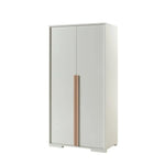 VIPACK - Armoire LONDON 2 Portes Blanc