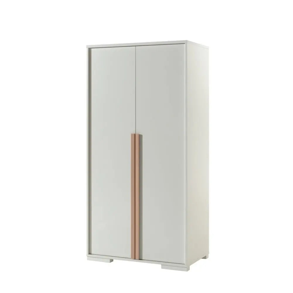 VIPACK - Armoire LONDON 2 Portes Blanc