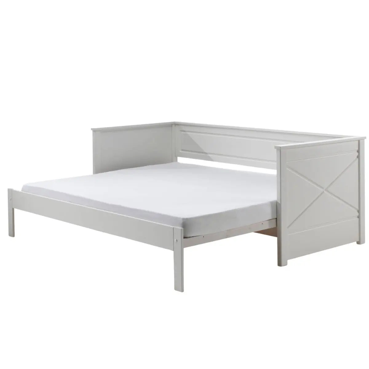 VIPACK - Lit Amouvable (93) 90 X 200 cm PINO / SCOTT Blanc