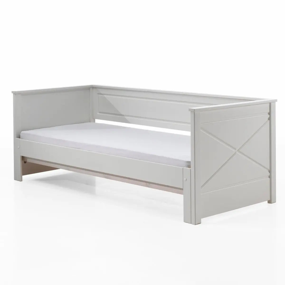 VIPACK - Lit Amouvable (93) 90 X 200 cm PINO / SCOTT Blanc