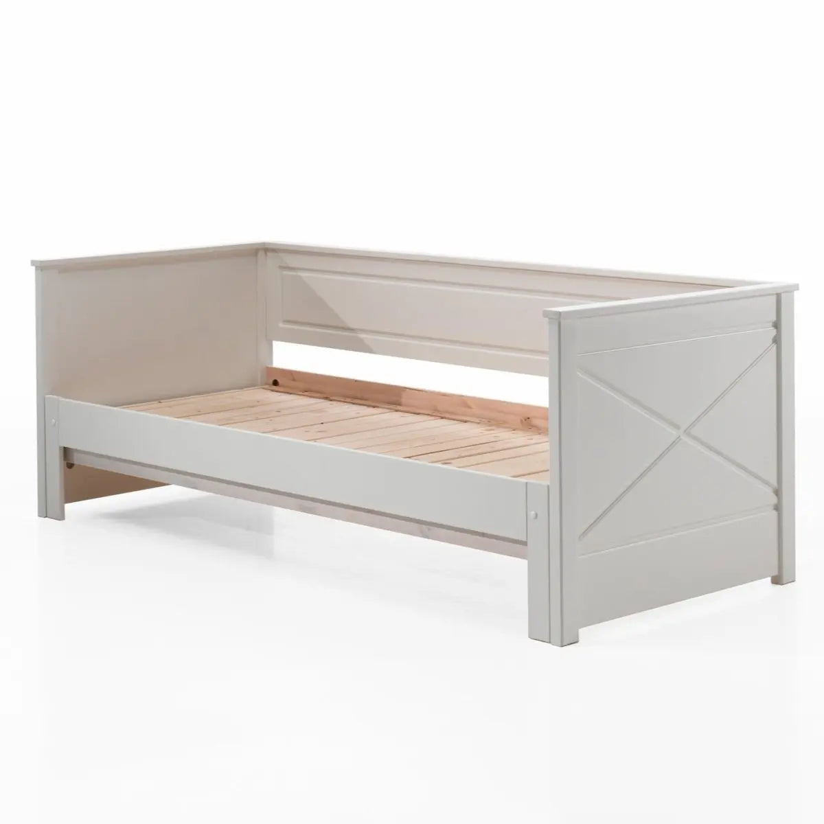 VIPACK - Lit Amouvable (93) 90 X 200 cm PINO / SCOTT Blanc