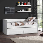 VIPACK - Lit Capitaine ROBIN 90 X 200 Cm Blanc