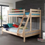 VIPACK - Lit De Famille PINO 140 x 200 cm + 90 x 200 cm Naturel
