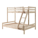 VIPACK - Lit De Famille PINO 140 x 200 cm + 90 x 200 cm Naturel