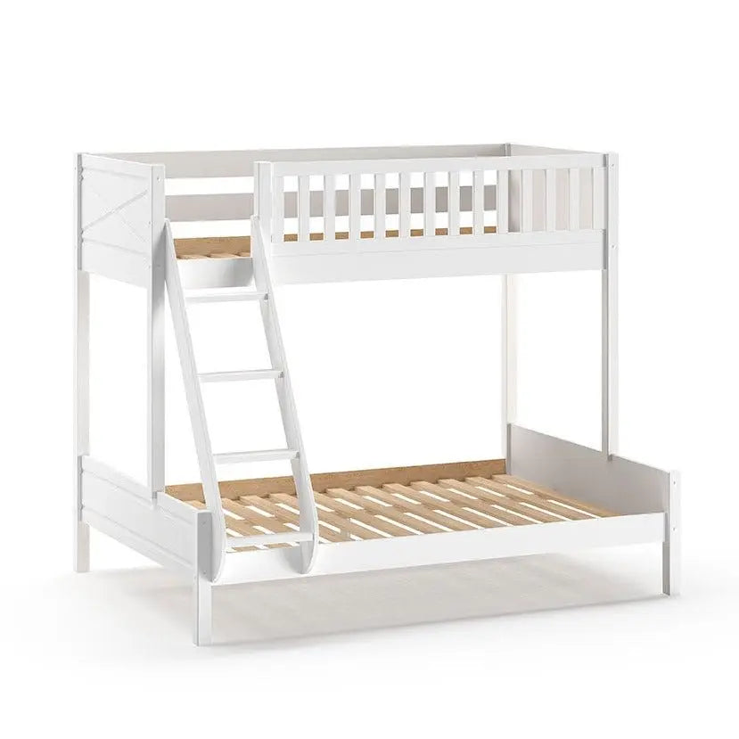 VIPACK - Lit De Famille SCOTT 140 X 200 cm + 90 X 200 cm Blanc