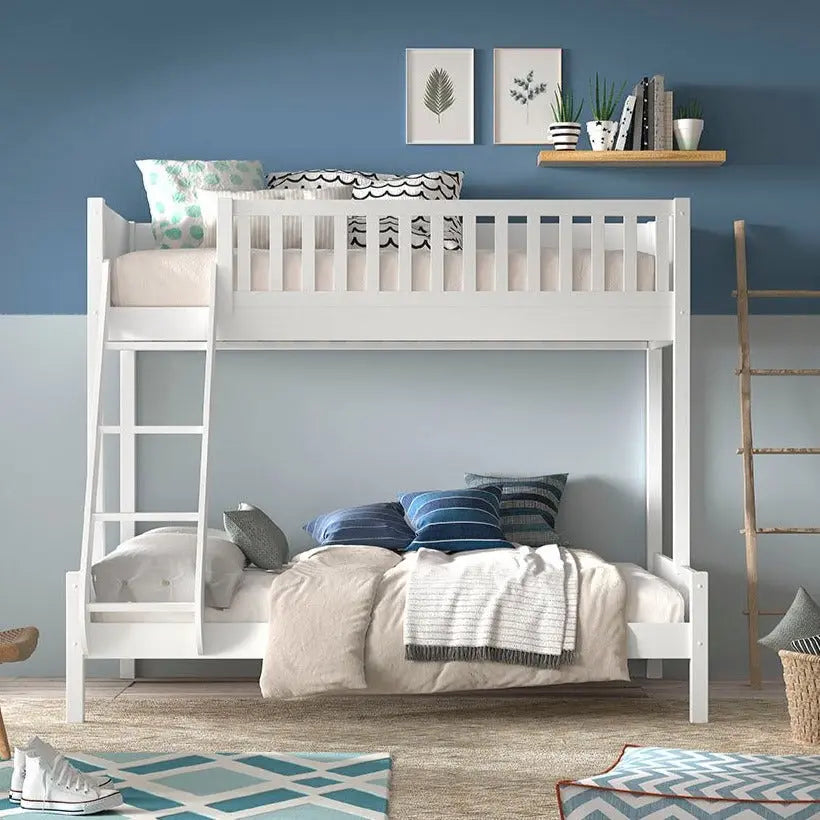 VIPACK - Lit De Famille SCOTT 140 X 200 cm + 90 X 200 cm Blanc