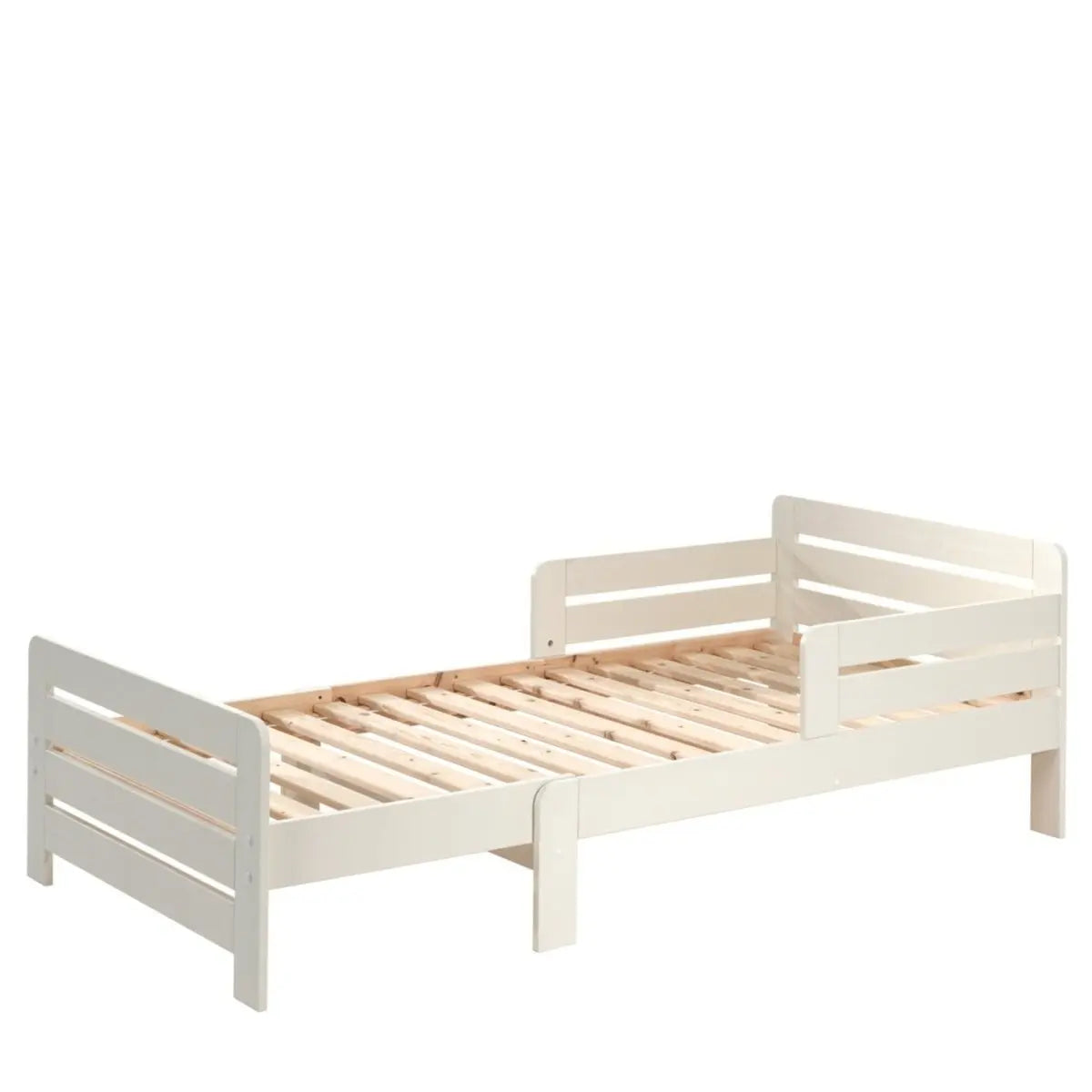 VIPACK - Lit évolutif Jumper Avec Matelas Extensible (160 + 40 cm) - Blanc