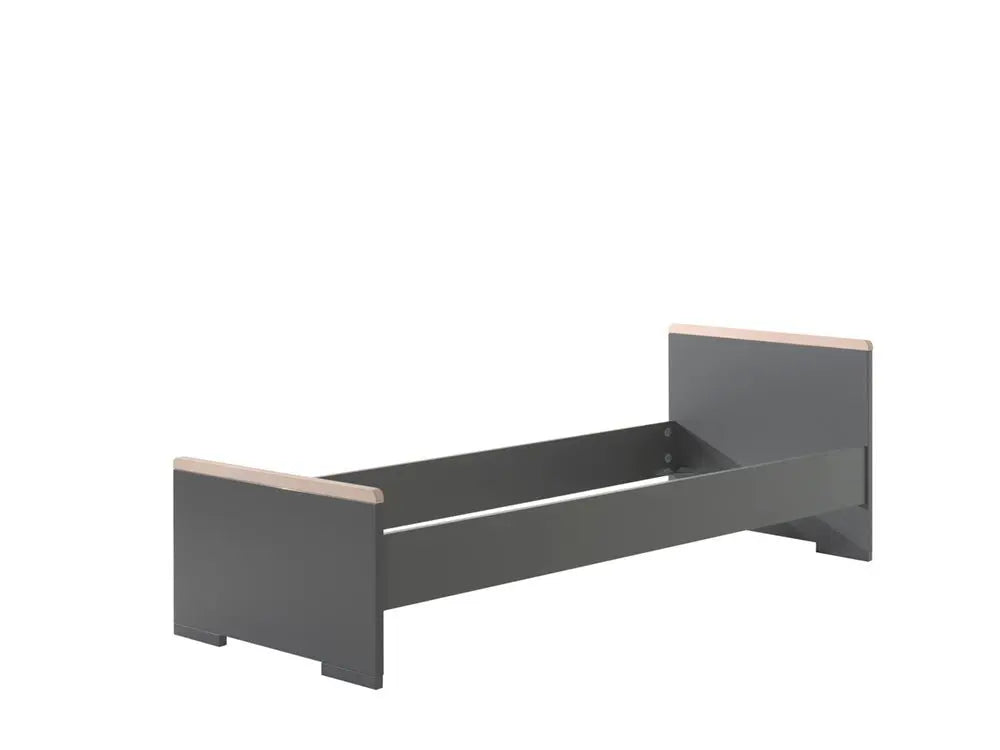 VIPACK - Lit LONDON Anthracite 90 X 200 Cm