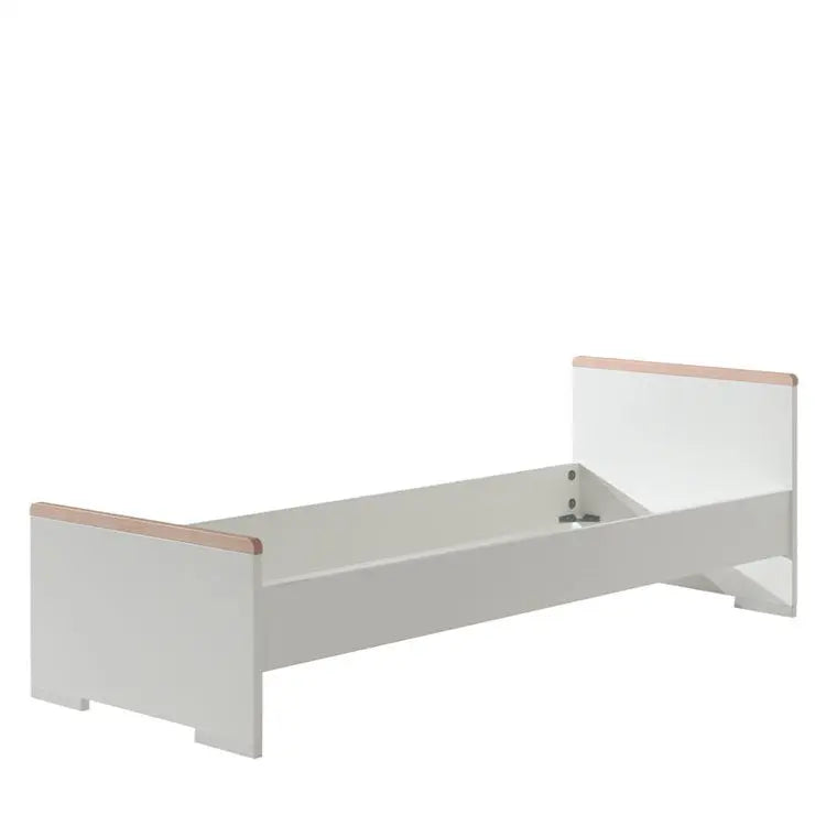 VIPACK - Lit LONDON Blanc 90 X 200 Cm