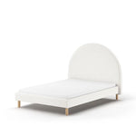 VIPACK - Lit Lune 140 X 200 Cm Blanc Boucle