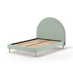 VIPACK - Lit Lune 140 X 200 Cm Vert Boucle