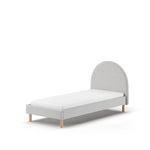 VIPACK - Lit Lune 90 X 200 Cm Gris Boucle