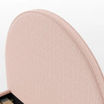 VIPACK - Lit Lune 90 X 200 Cm Rose Boucle