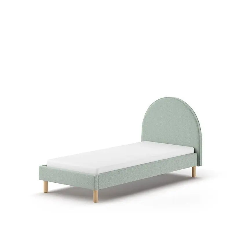 VIPACK - Lit Lune 90 X 200 Cm Vert Boucle