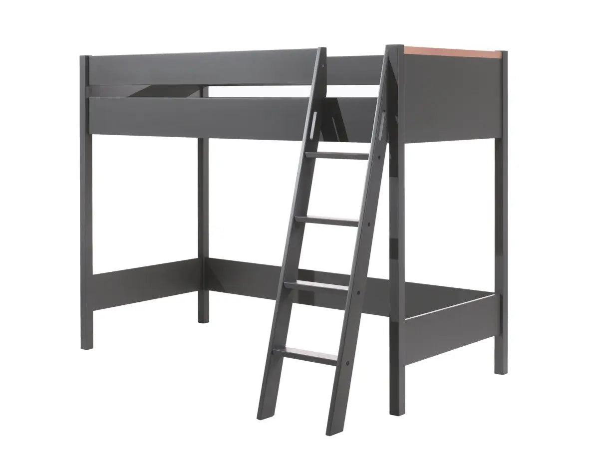 VIPACK - Lit Mezzanine LONDON Anthracite 90 X 200 Cm