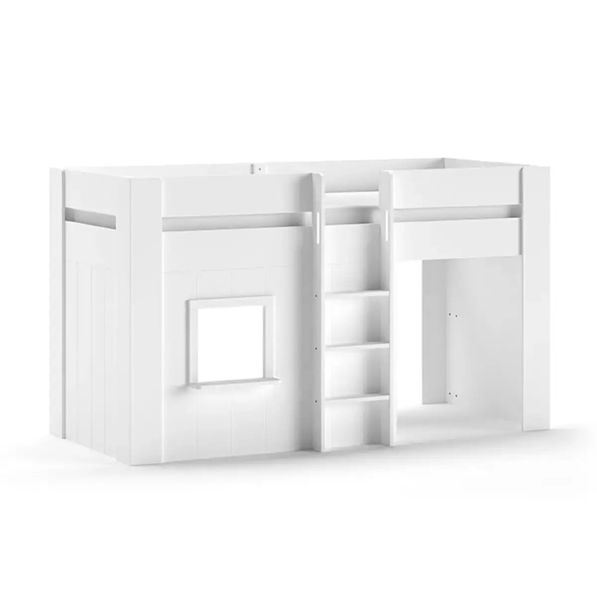 VIPACK - Lit Mi - Hauteur RENO 90x200 cm Blanc