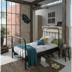 VIPACK - Lit NEW YORK 120 X 200 Cm - Noir