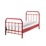 VIPACK - Lit NEW YORK 90 X 200 Cm - Rouge