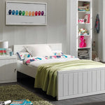 VIPACK - Lit ROBIN 120 X 200 Cm Blanc