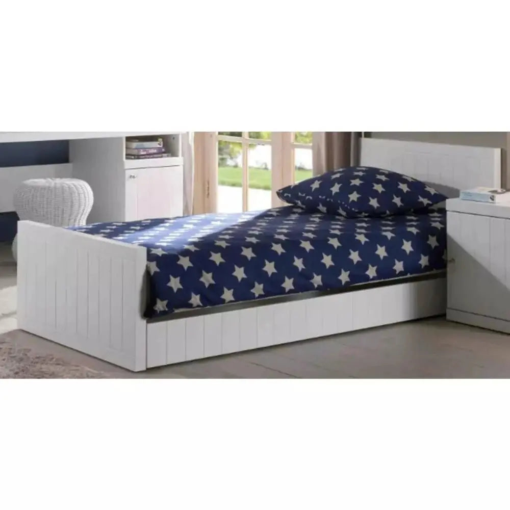 VIPACK - Lit ROBIN 90 x 200 Cm Blanc