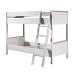 VIPACK - Lit Superposé 90 X 200 Cm LONDON - Blanc