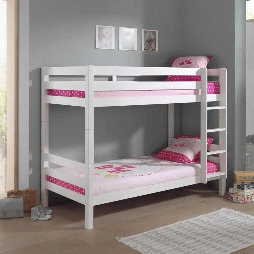 VIPACK - Lit Superposé (H 160cm) PINO 90 x 200 cm Blanc