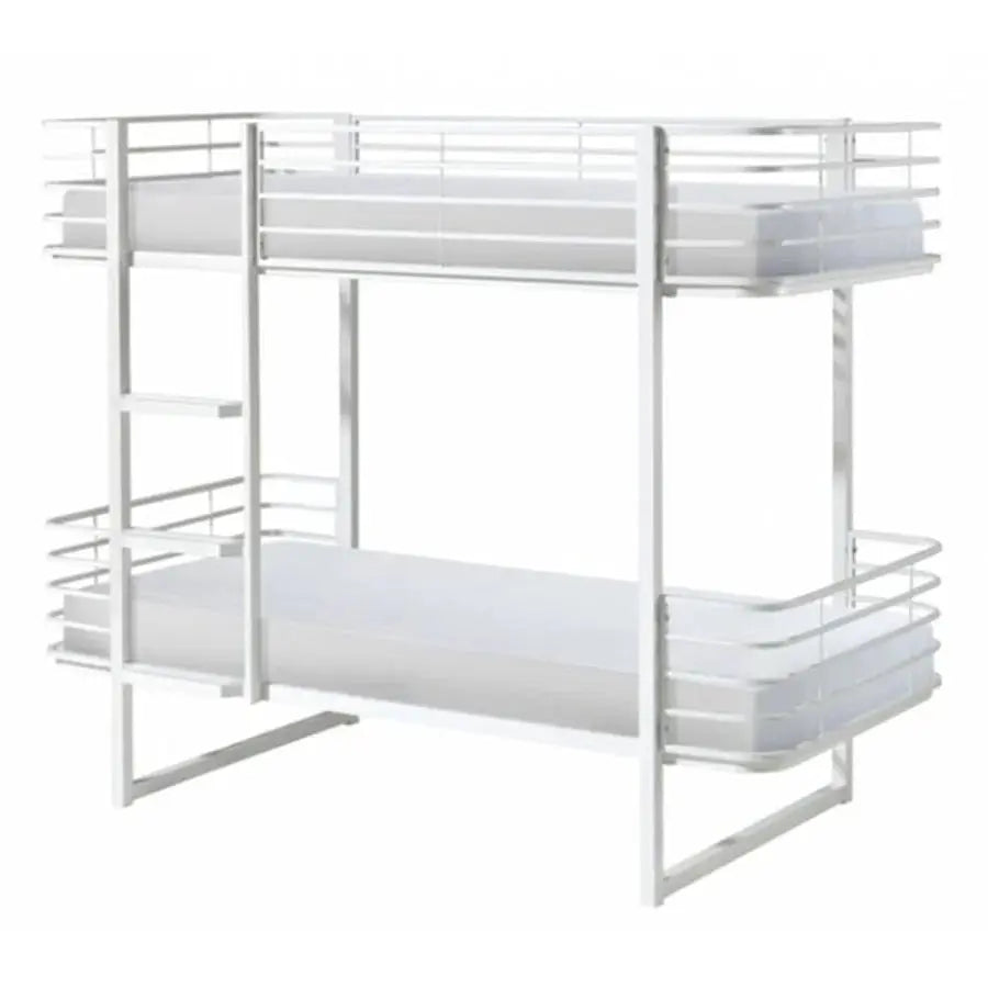 VIPACK - Lit Superposé OSCAR 90 X 200 Cm Blanc