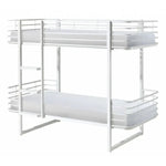 VIPACK - Lit Superposé OSCAR 90 X 200 Cm Blanc