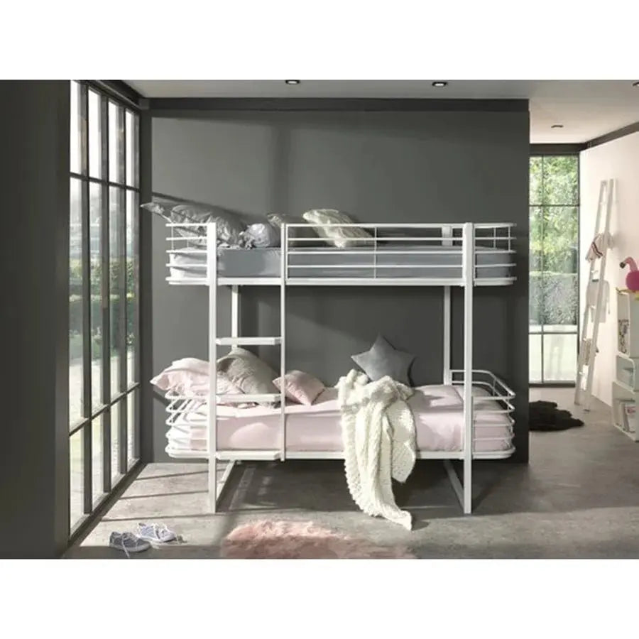 VIPACK - Lit Superposé OSCAR 90 X 200 Cm Blanc