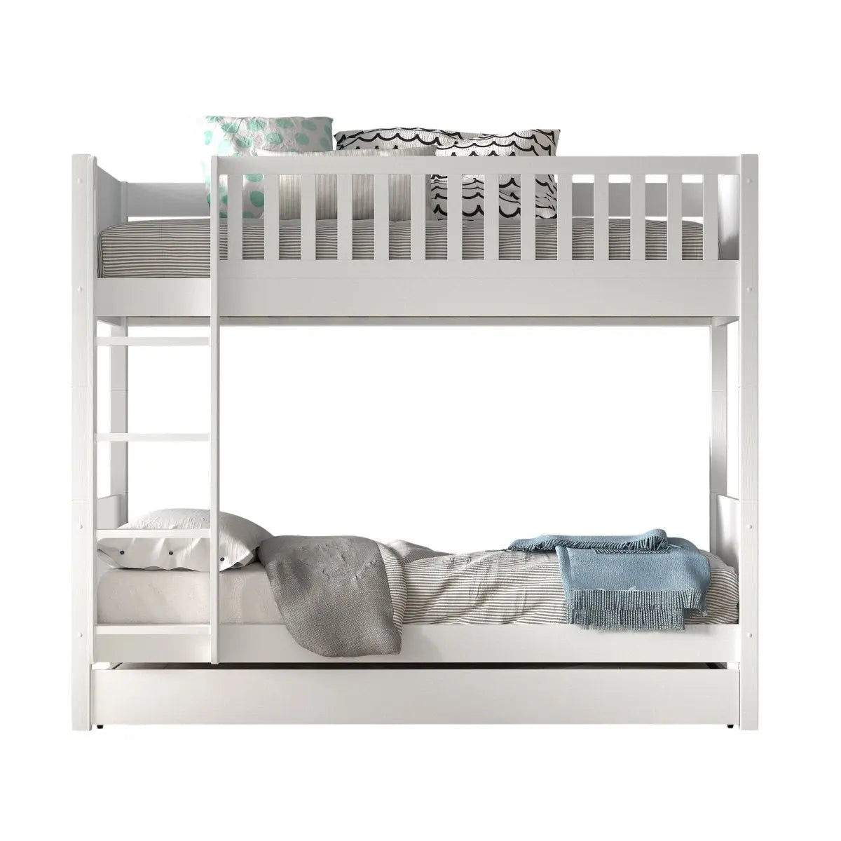 VIPACK - Lit Superposé Scott Avec Tiroir Lit 90 X 200 Cm