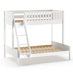 VIPACK - Lit Superposés 3 Places Avec 2 Tiroirs