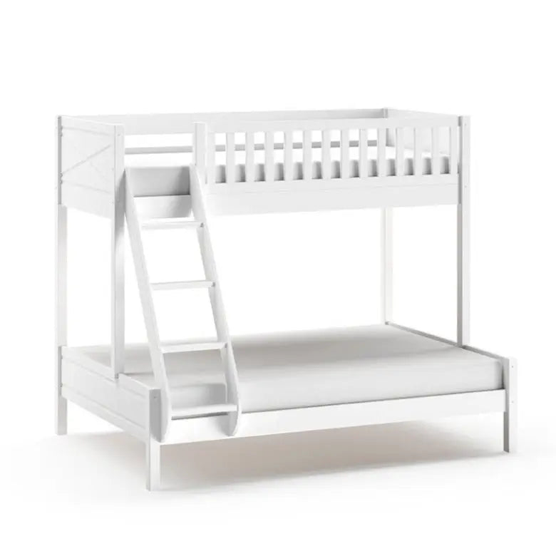 VIPACK - Lit Superposés 3 Places Avec 2 Tiroirs