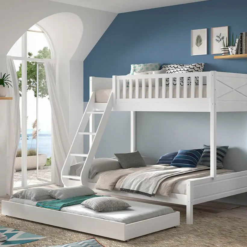 VIPACK - Lit Superposés 3 Places Avec Tiroir de Lit