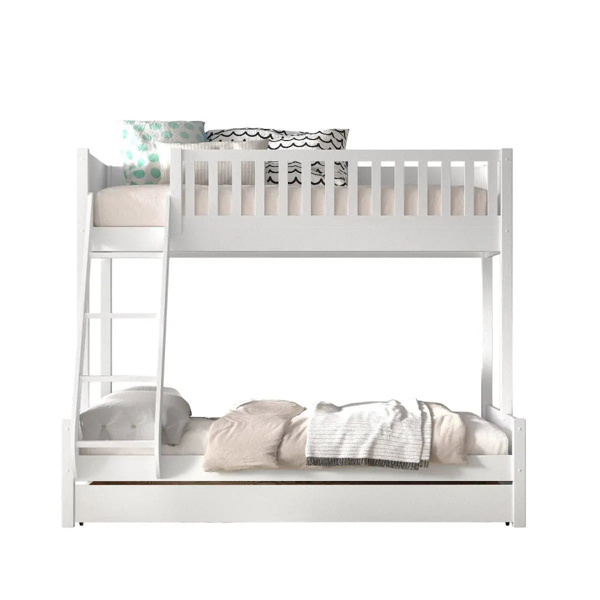 VIPACK - Lit Superposés 3 Places Avec Tiroir de Lit