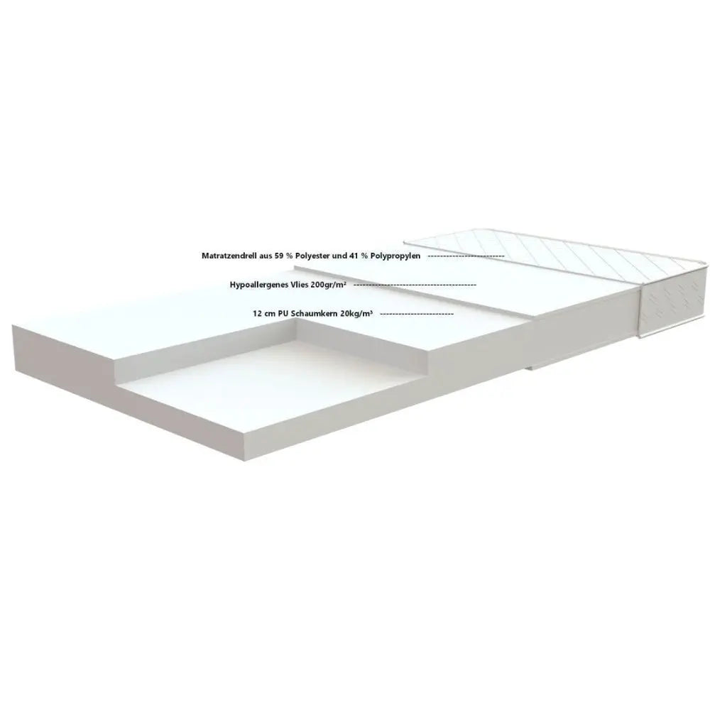 VIPACK - Matelas Soft 90 X 200 X 15Cm