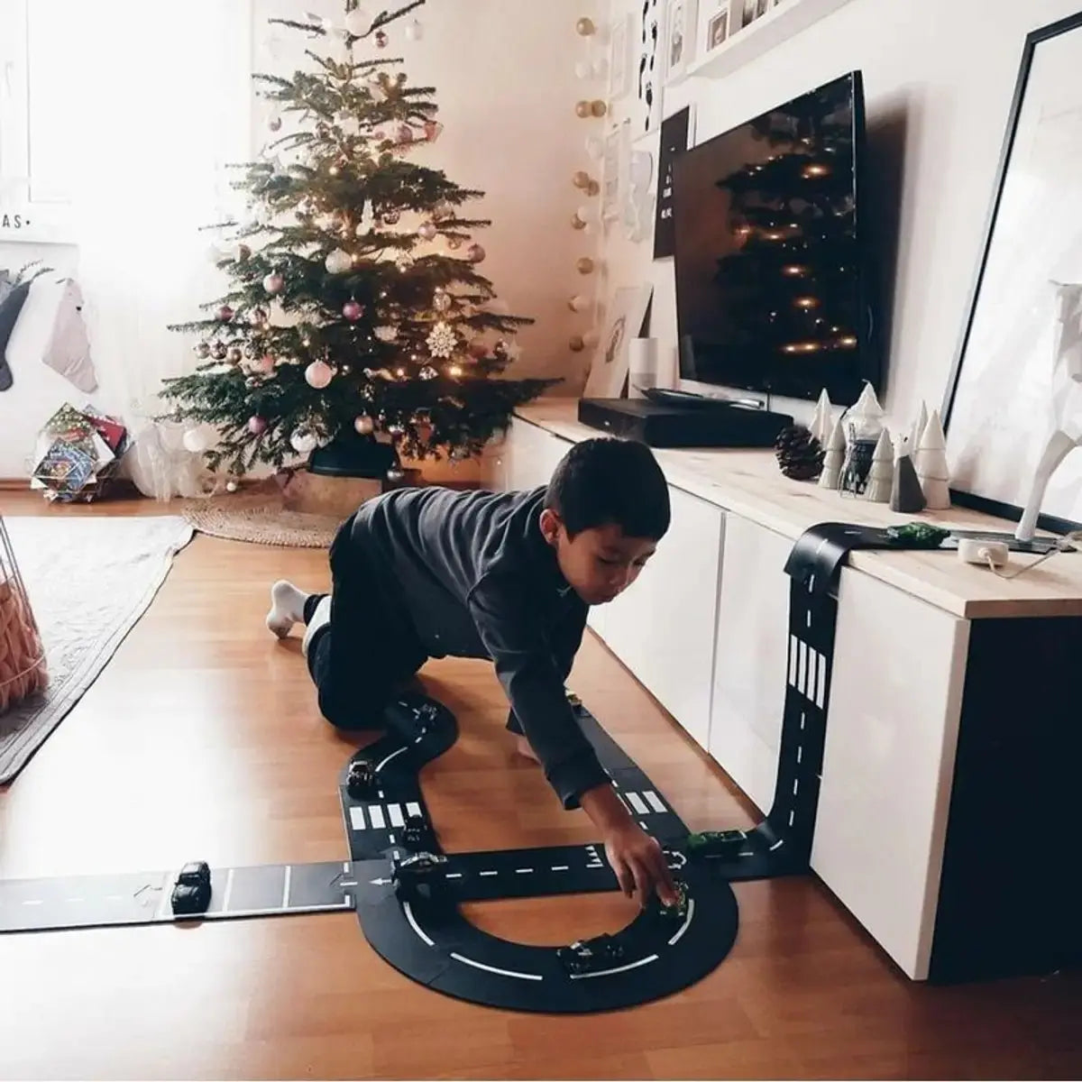 WAY TO PLAY TOYS - Circuit De Voiture Flexible - 24 Pièces Highway