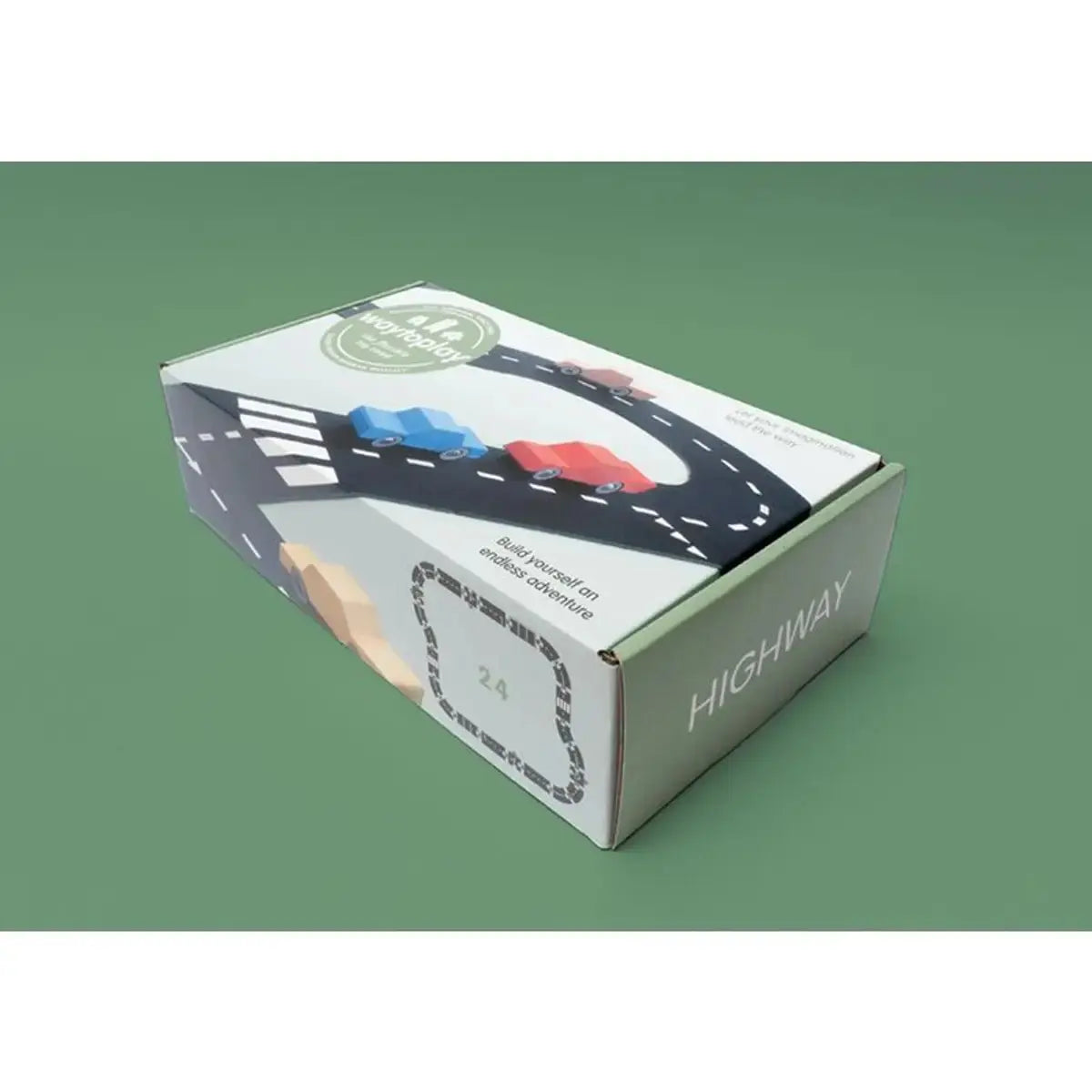 WAY TO PLAY TOYS - Circuit De Voiture Flexible - 24 Pièces Highway