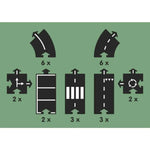 WAY TO PLAY TOYS - Circuit De Voiture Flexible - 24 Pièces Highway