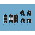 WAY TO PLAY TOYS - Circuit De Voiture Flexible - Expressway 16 Pièces