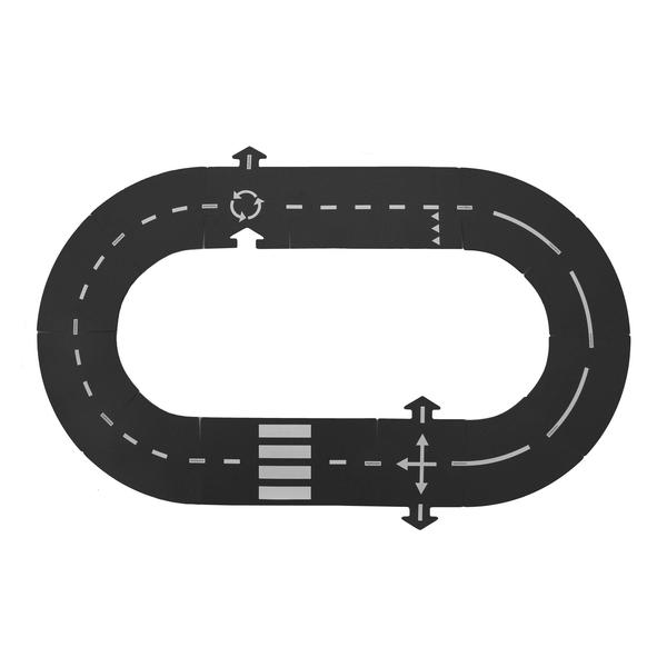 WAY TO PLAY TOYS - Circuit De Voiture Flexible - Ring Road 12 Pièces